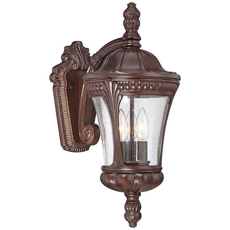 Image 1 Kent Place 20 1/4 inch High Bronze Outdoor Wall Sconce