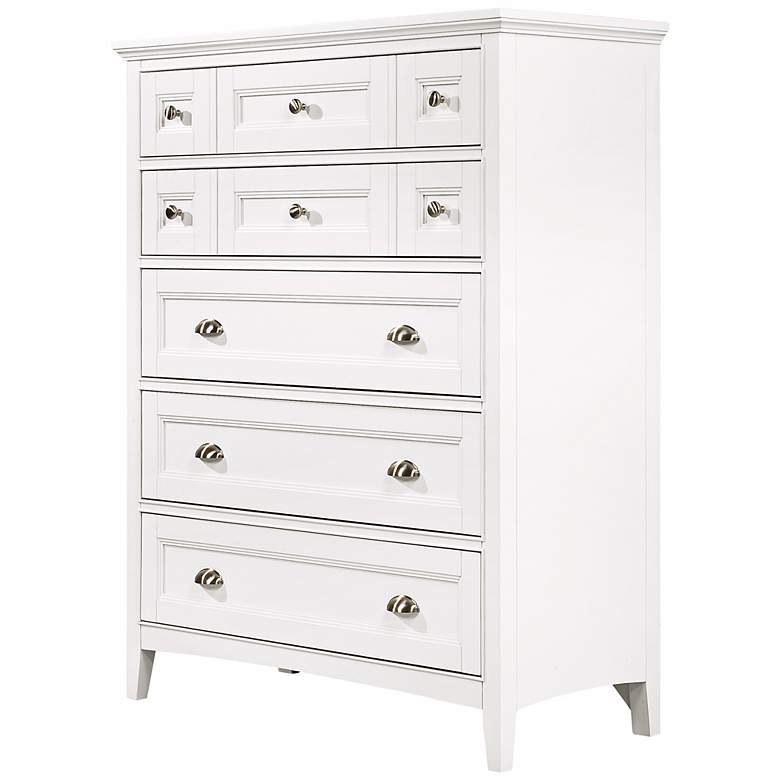 Image 1 Kentwood 5-Drawer White Chest