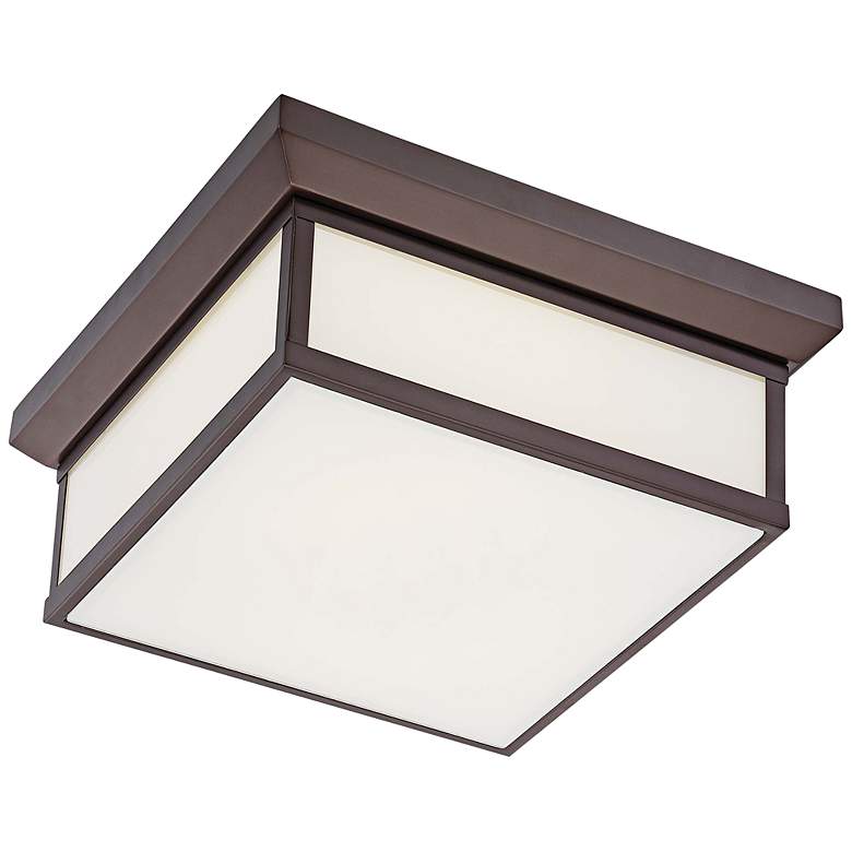 Image 1 Kentwood Collection 13" Wide Harvard Bronze Ceiling Light