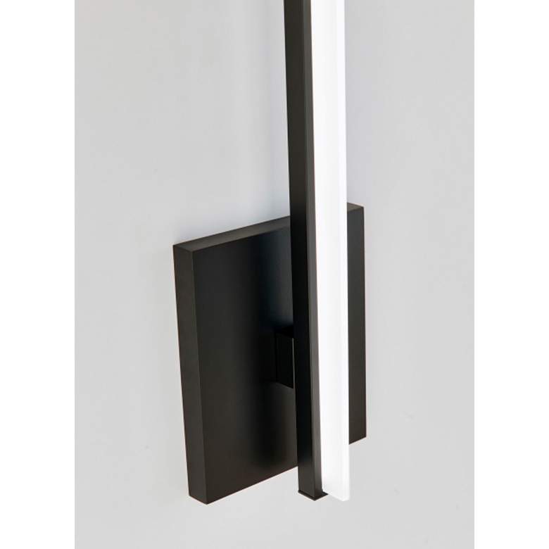 Image 5 Kenway 17 inch High Matte Black LED Wall Sconce more views