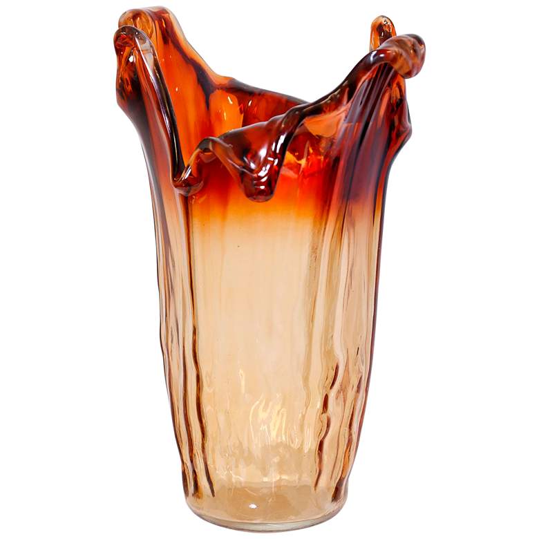 Image 1 Kenya Eros Vase - Two-Tone Eros Art Glass Vase