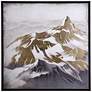 Keola Canvas of Mountain Tops First Snow 40" Square Wall Art