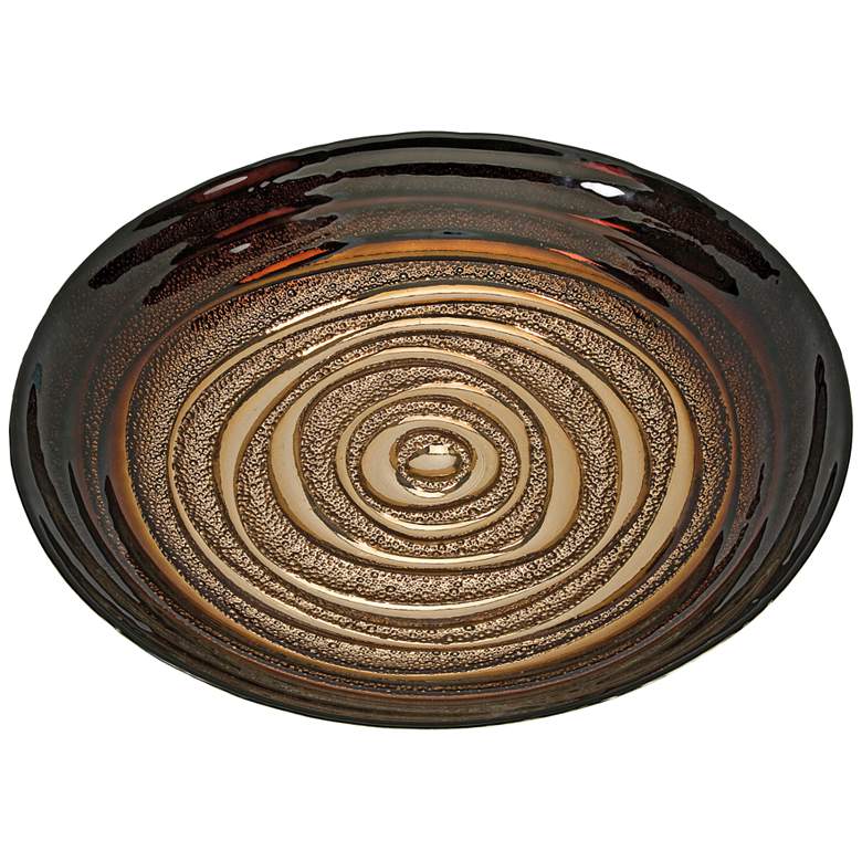 Image 1 Keops Brown Decorative Glass Bowl