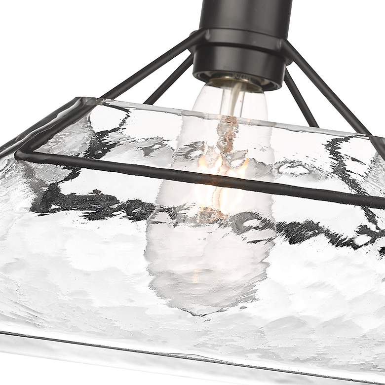 Image 5 Kepler 14" Wide Matte Black 1-Light Pendant With Water Glass more views