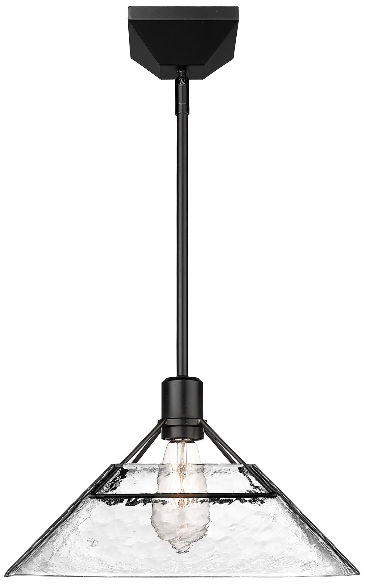 Image 2 Kepler 14" Wide Matte Black Pendant Light