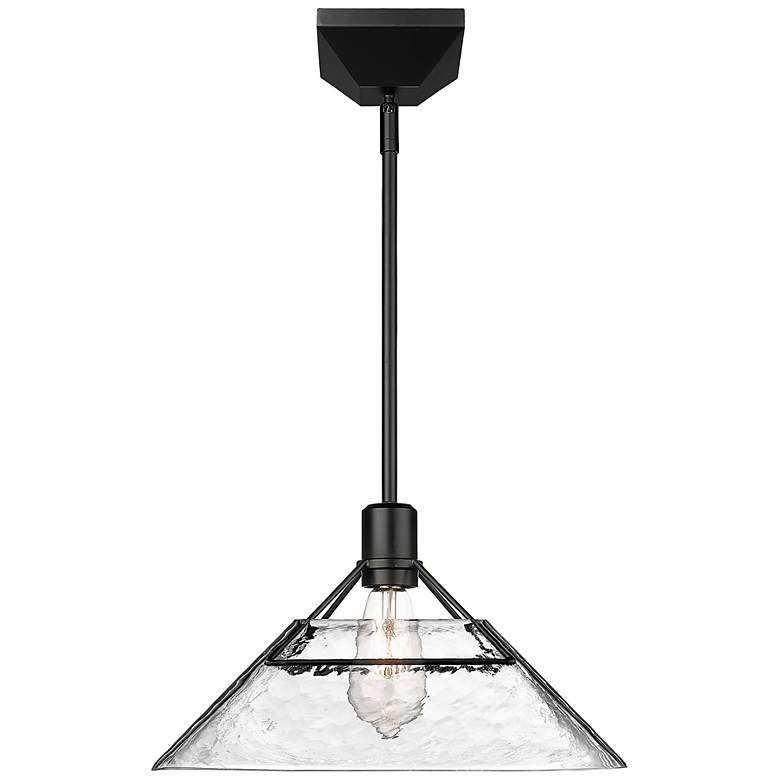 Image 2 Kepler 14" Wide Matte Black Pendant Light