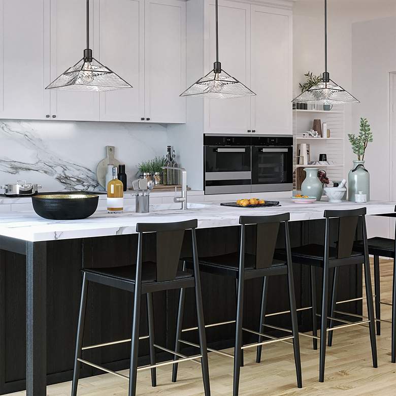 Image 6 Kepler 14" Wide Matte Black Pendant Light more views