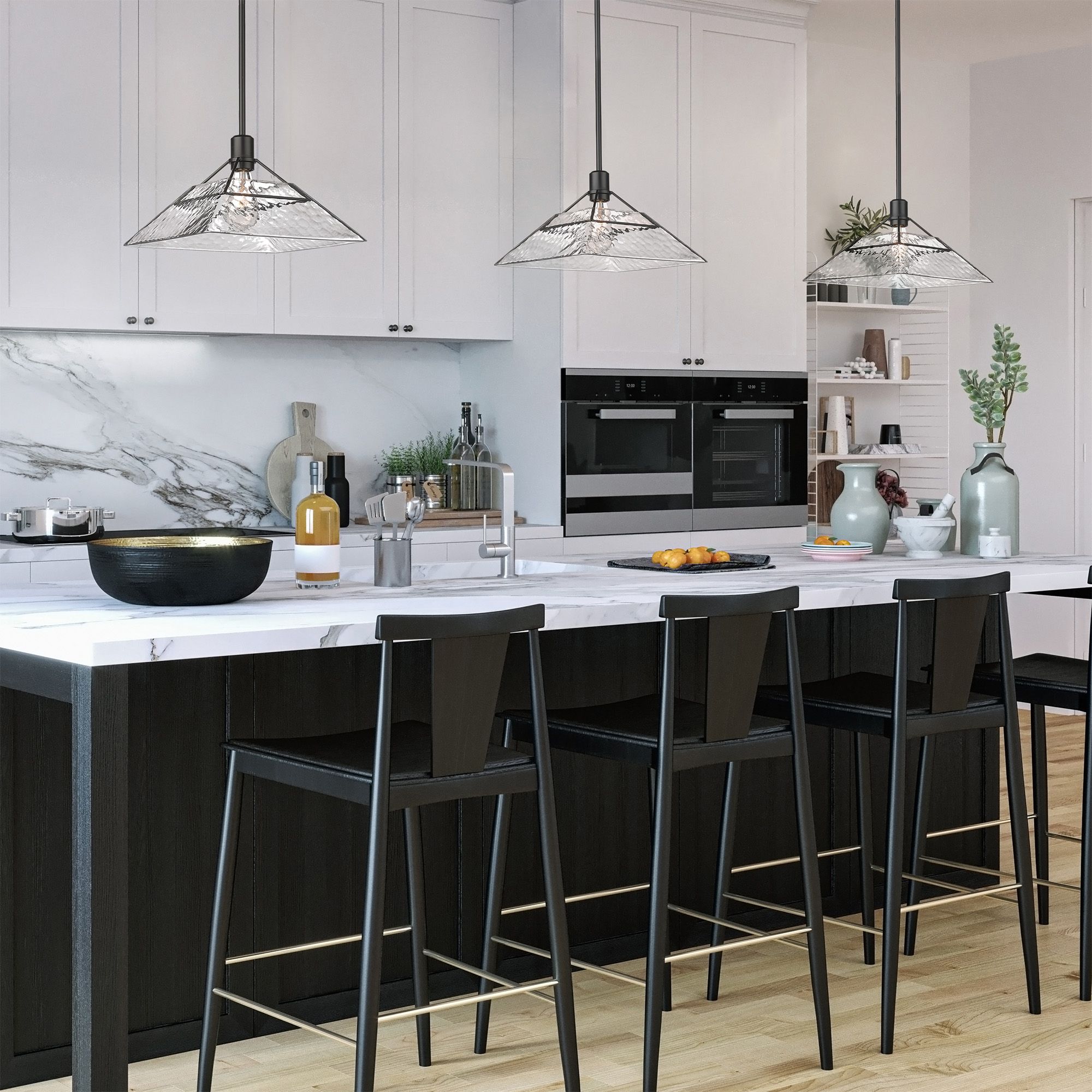 Kepler 14" Wide Matte Black Pendant Light