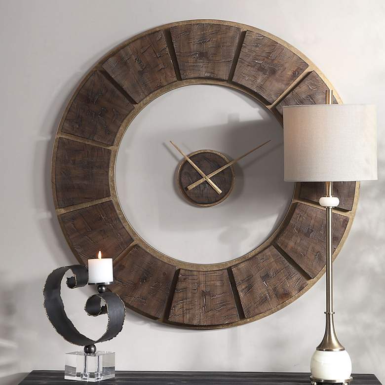 Image 2 Kerensa Wooden Wall Clock