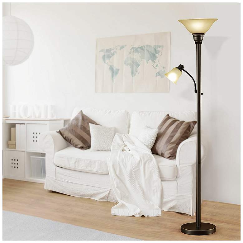 Image 4 Kerrington 71" High Oil Rubbed Bronze Floor Lamp more views
