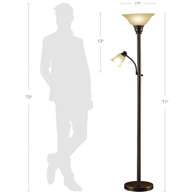 Image 7 Kerrington 71" High Oil Rubbed Bronze Floor Lamp more views