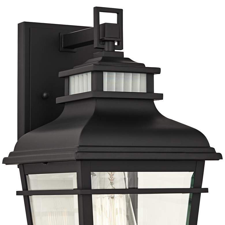 Image 3 Kershaw 16 inch High Black Clear Glass Outdoor Wall Light more views