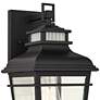 Kershaw 16" High Black Clear Glass Outdoor Wall Light