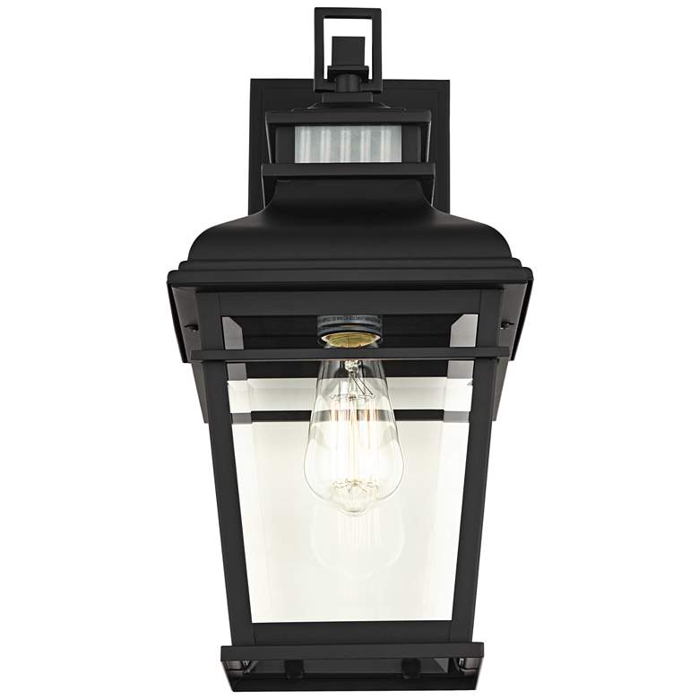 Image 4 Kershaw 16 inch High Black Clear Glass Outdoor Wall Light more views