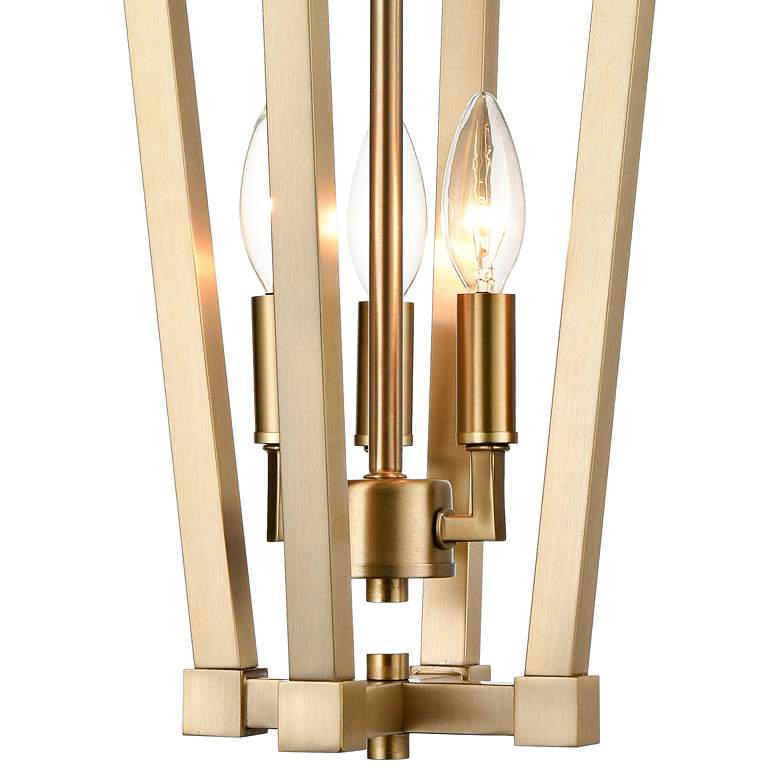 Image 2 Kestrel 9" Wide Modern Gold 3-Light Mini Pendant more views