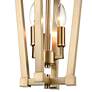 4_Kestrel 9" Wide Modern Gold 3-Light Mini Pendant more views