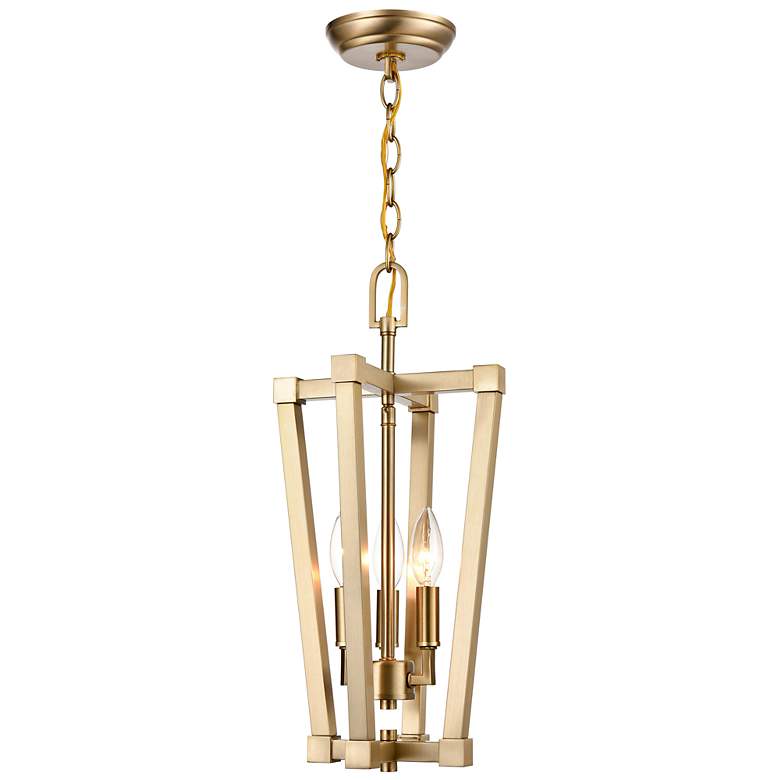 Image 5 Kestrel 9" Wide Modern Gold 3-Light Mini Pendant more views