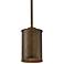 Kettle; 1 Light; Mini Pendant w/ 60W Vintage Lamp; Weathered Brass Finish