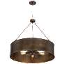 Kettle; 5 Light; Oversized Pendant w/ Vintage Lamps; Weathered Brass Finish