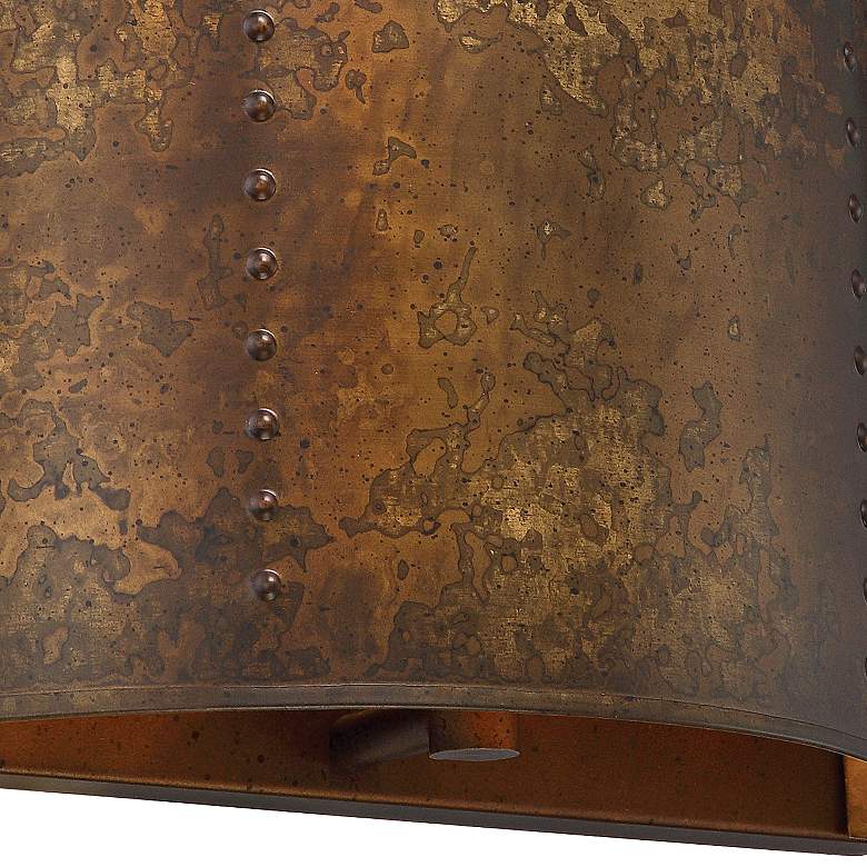 Image 2 Kettle 8" High Weathered Brass Wall Sconce more views
