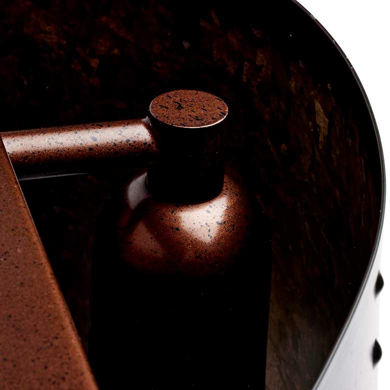 Image 7 Kettle 8" High Weathered Brass Wall Sconce more views