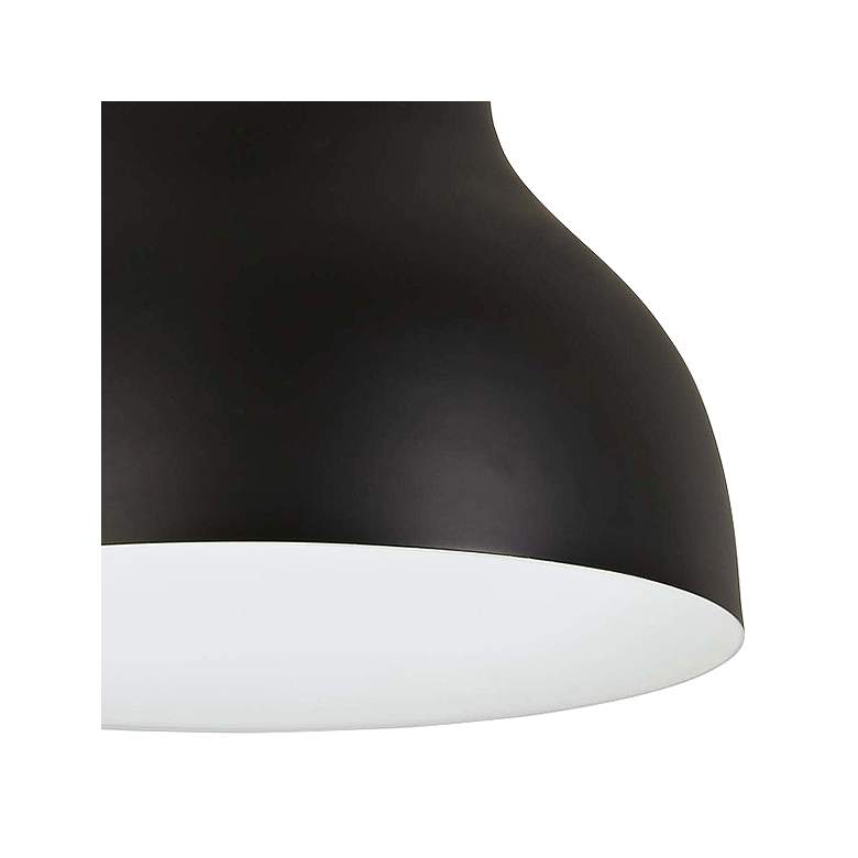 Image 3 Kettle Up 16 3/4" Wide Matte Black LED Pendant Light more views