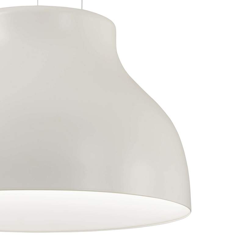 Image 2 Kettle Up 16 3/4" Wide Matte White LED Pendant Light more views