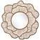 Ketu Gold 28 1/4" x 27 1/4" Decorative Floral Wall Mirror