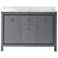 Kevin 48" Wide Pebble Gray 2-Door Single Sink Vanity