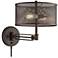 Kevin Bronze Metal Swing Arm Wall Lamp