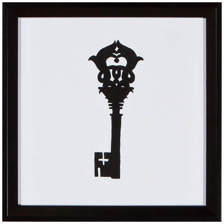 Image 1 Key 11 inch Square Silhouette Wall Art
