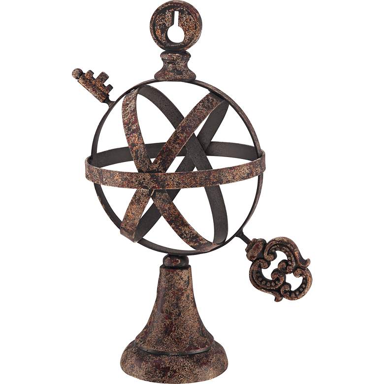 Image 1 Key and Vane 12 1/2 inch High Finial