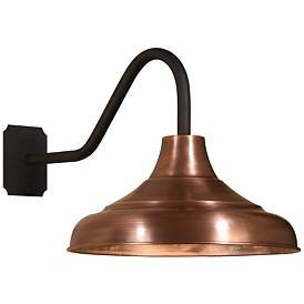 Key Largo 16" Antique Copper Outdoor Wall Light | Lamps Plus