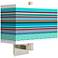 Key West Party Time Rectangular Giclee Shade Wall Sconce