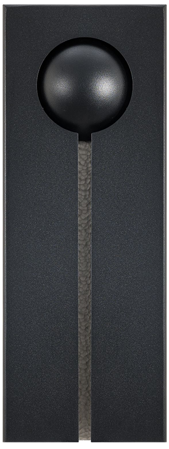 Keyhole 16"H x 9"W 1-Light Outdoor Wall Light in Black