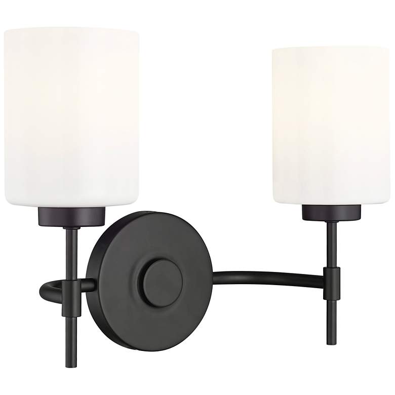 Image 1 Keylee 15.5" Wide 2-Light Vanity in Matte Black