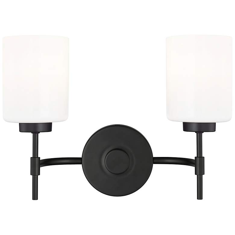 Image 5 Keylee 15.5" Wide 2-Light Vanity in Matte Black more views