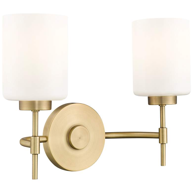 Image 1 Keylee 15.5" Wide 2-Light Vanity in Vintage Brass
