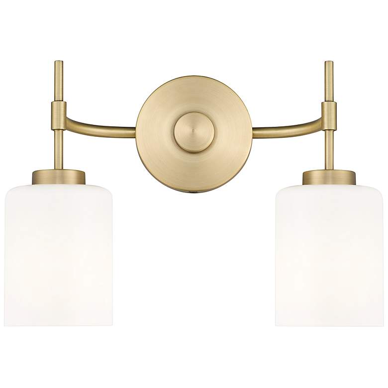 Image 3 Keylee 15.5" Wide 2-Light Vanity in Vintage Brass more views