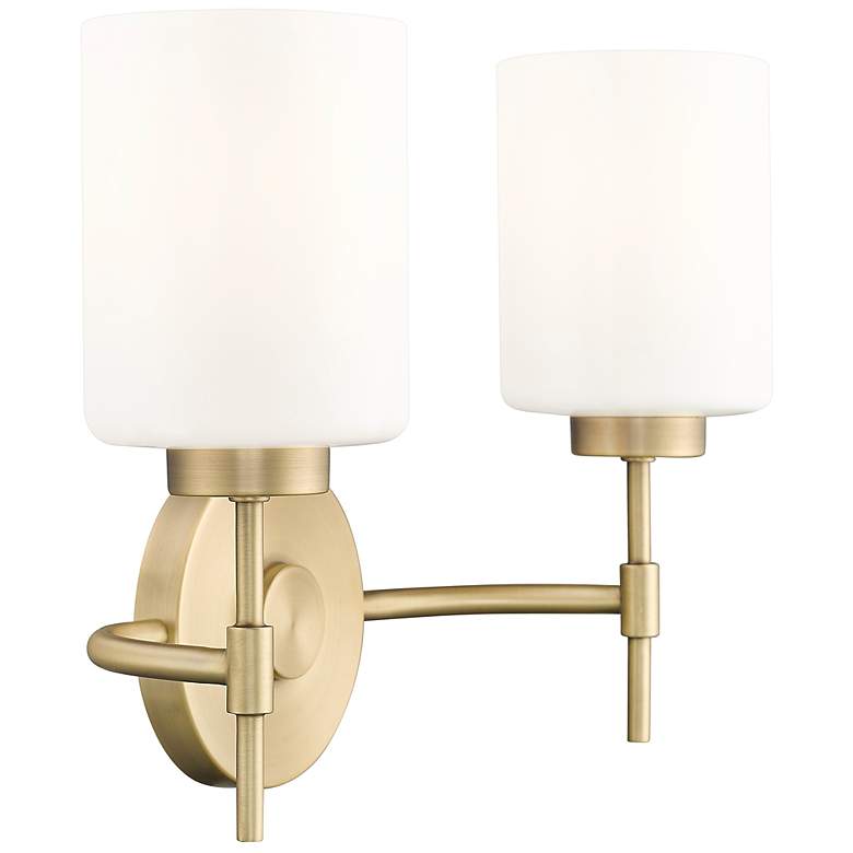 Image 4 Keylee 15.5" Wide 2-Light Vanity in Vintage Brass more views