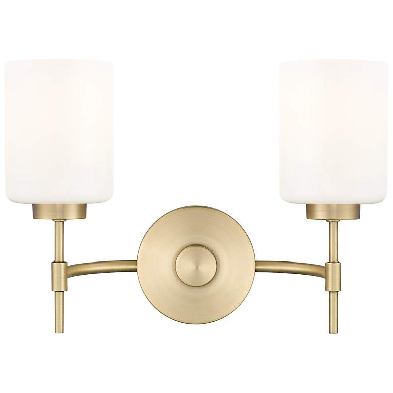 Image 5 Keylee 15.5" Wide 2-Light Vanity in Vintage Brass more views