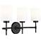 Keylee 22" Wide 3-Light Vanity in Matte Black