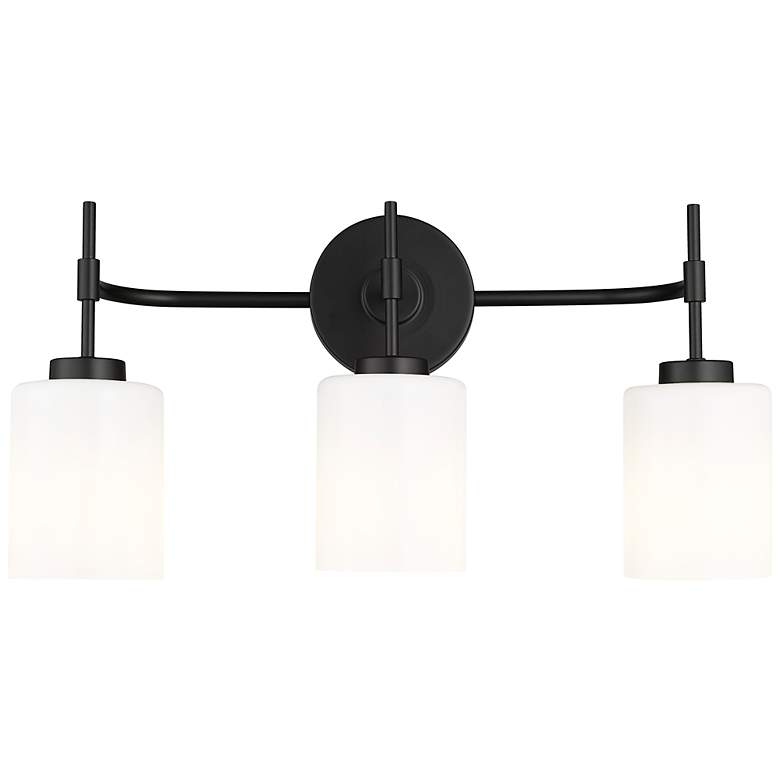 Image 3 Keylee 22" Wide 3-Light Vanity in Matte Black more views