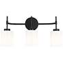 3_Keylee 22" Wide 3-Light Vanity in Matte Black more views