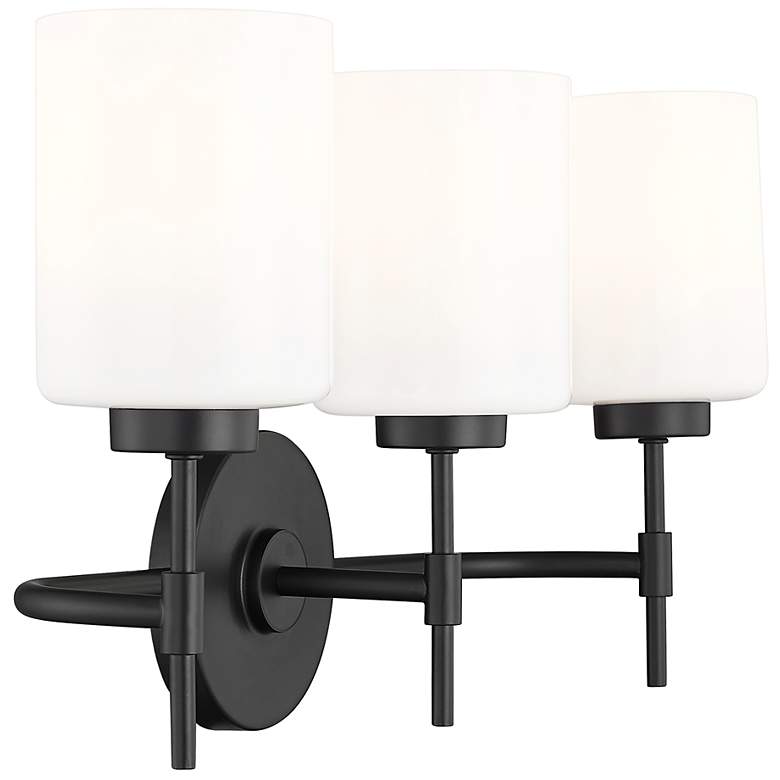 Image 4 Keylee 22" Wide 3-Light Vanity in Matte Black more views