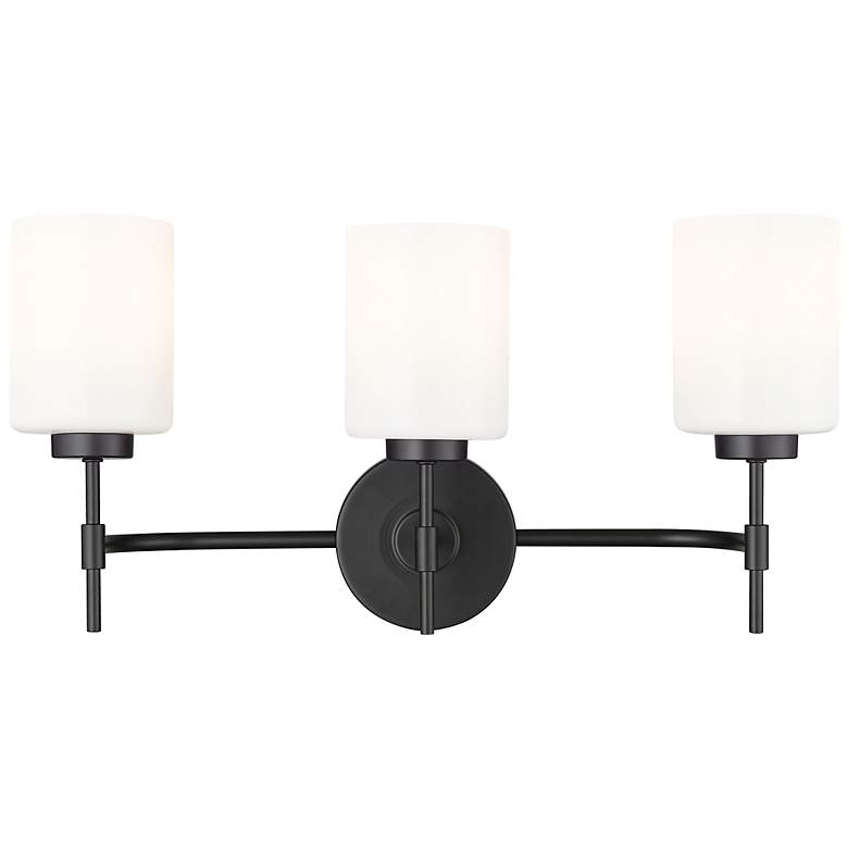 Image 5 Keylee 22" Wide 3-Light Vanity in Matte Black more views
