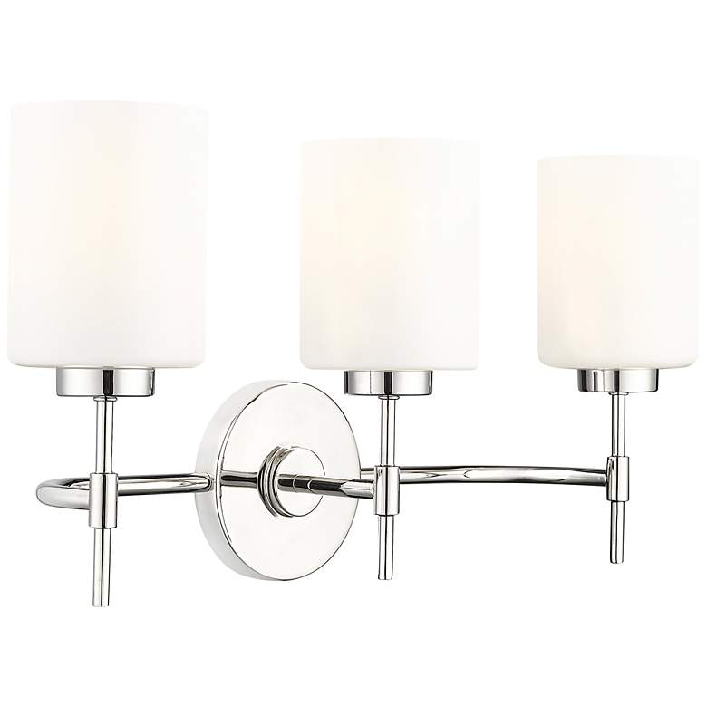 Image 2 Keylee 22" Wide 3-Light Vanity in Polished Nickel more views