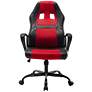 Keyne Black Red Faux Leather Adjustable Gaming Chair