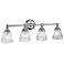 Keynes 4 Light Bath Light in Polished Chrome