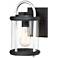 Keyser 11 1/4" High Black and Silver Outdoor Wall Light